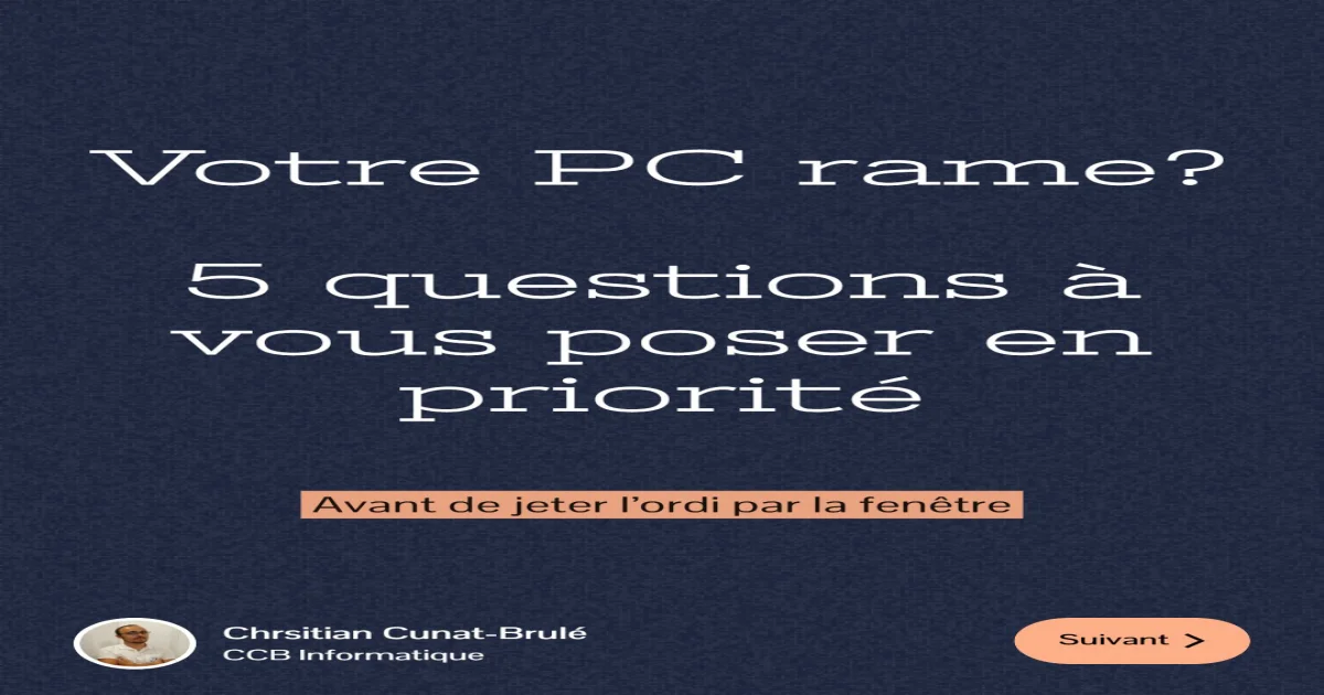 Image de l’article Carrousel : PC lent, les 5 questions pour identifier la cause